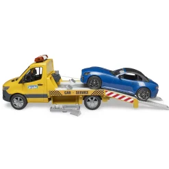 Bruder Mercedes Benz Sprinter Autotransporter en Bruder Roadster + Licht en Geluid