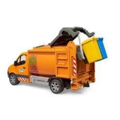 Bruder Mercedes Sprinter vuilniswagen met 2 containers