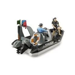 Bruder Politie Opblaas Boot Met Licht En Geluid