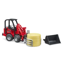 Bruder Shovel Schaeffer 2630 Balengrijper Met Ronde Hooibaal