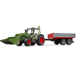 Bruder Tractor Fendt 210 S Met Aanhanger
