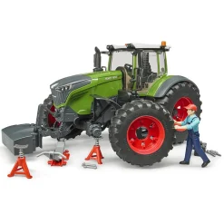 Bruder Tractor Fendt 1050 Vario Met Monteur En Garage Accessoires