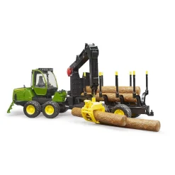 Bruder Tractor John Deere Forwarder 1210E Met Boomstamgrijper