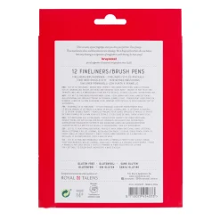 Bruynzeel Creatives fineliner en brushpen in 1 12 kleuren