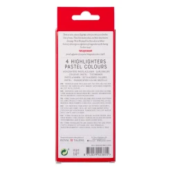 Bruynzeel markeer stiften pastel kleuren 4 stuks