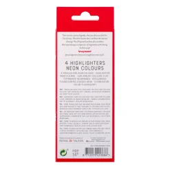 Bruynzeel markeerstiften neon 4 kleuren