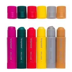 Bruynzeel verfstiften metallic kleuren 6 stuks
