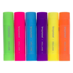 Bruynzeel verfstiften neon kleuren 6 stuks