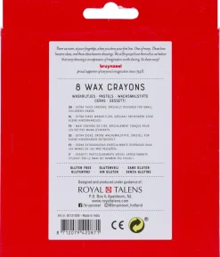 Bruynzeel waskrijtjes dik 8 stuks