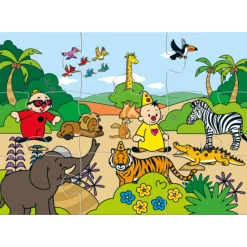 Bumba Puzzel 6st Jungledieren
