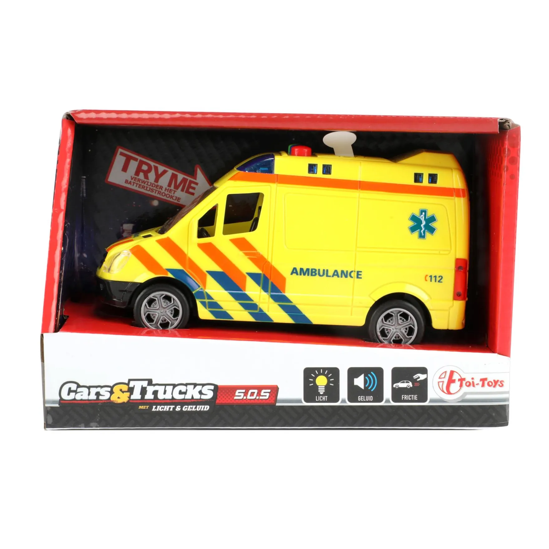 Cars ambulance truck Nederlands frictie met licht en geluid