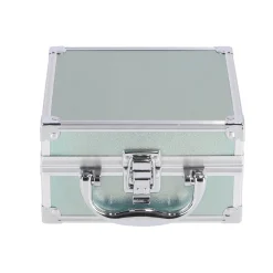 Casuelle Alu Mini Cosmetica Koffer Holografisch  Zilvergroen