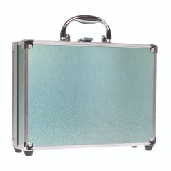 Casuelle Aluminium Cosmetica Koffer Groen/Zilver