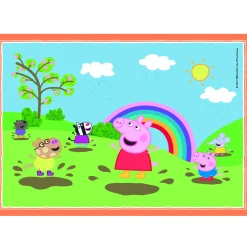 Clementoni Peppa Pig 4 in 1 puzzel 12, 16, 20, 24  stukjes
