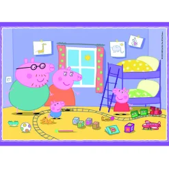 Clementoni Peppa Pig 4 in 1 puzzel 12, 16, 20, 24  stukjes