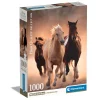 Clementoni Puzzel 1000 stuks rennende paarden  compact