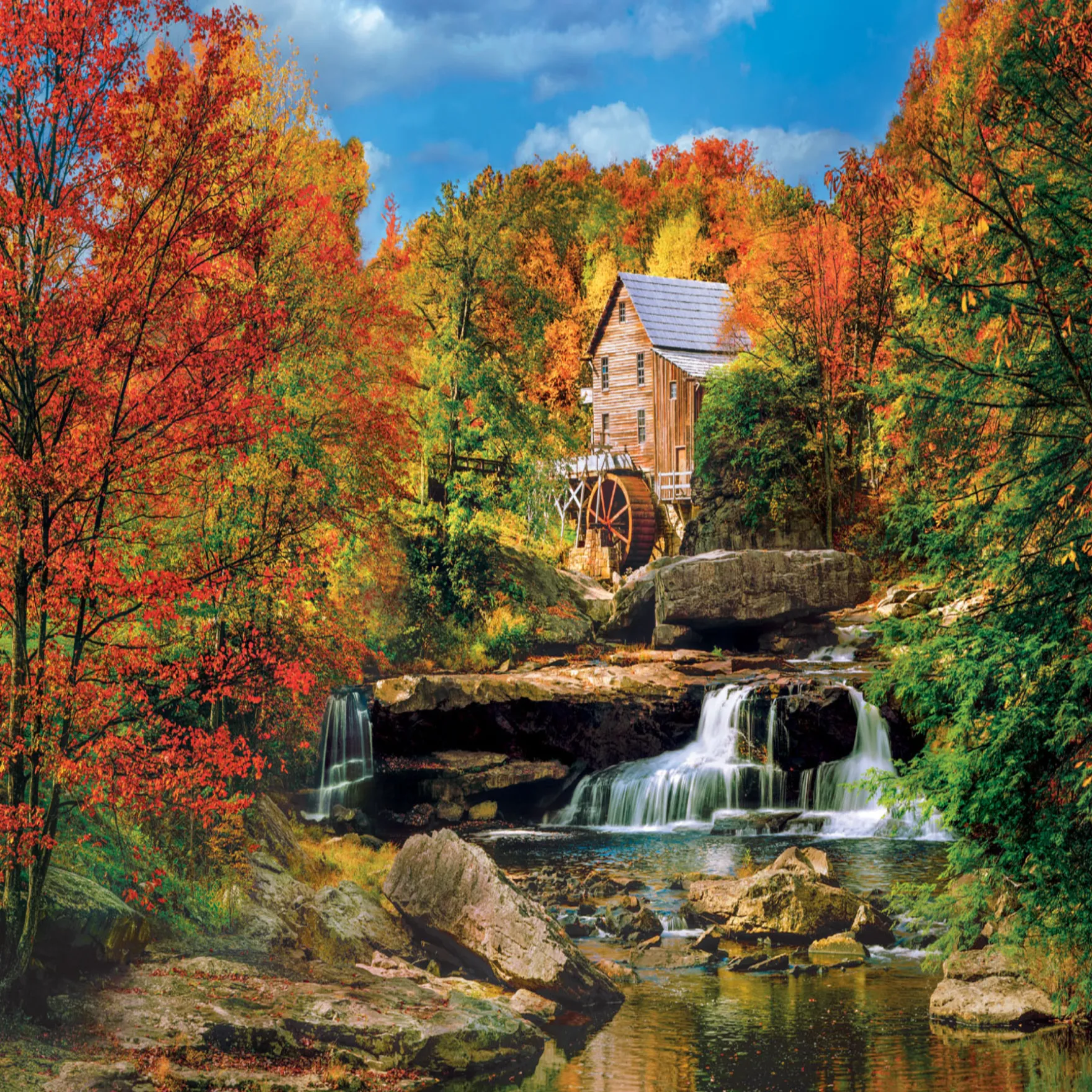 Clementoni puzzel Korenmolen aan het Water 2000 stukjes