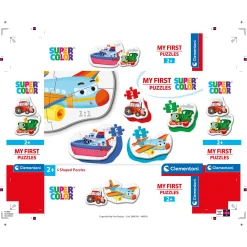 Clementoni Puzzel my first 2, 3, 4, 5 stukjes Transport