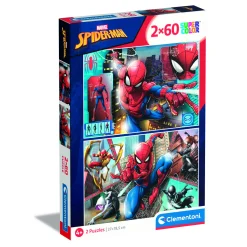 Clementoni spider-man puzzel 2 x 60 stukjes