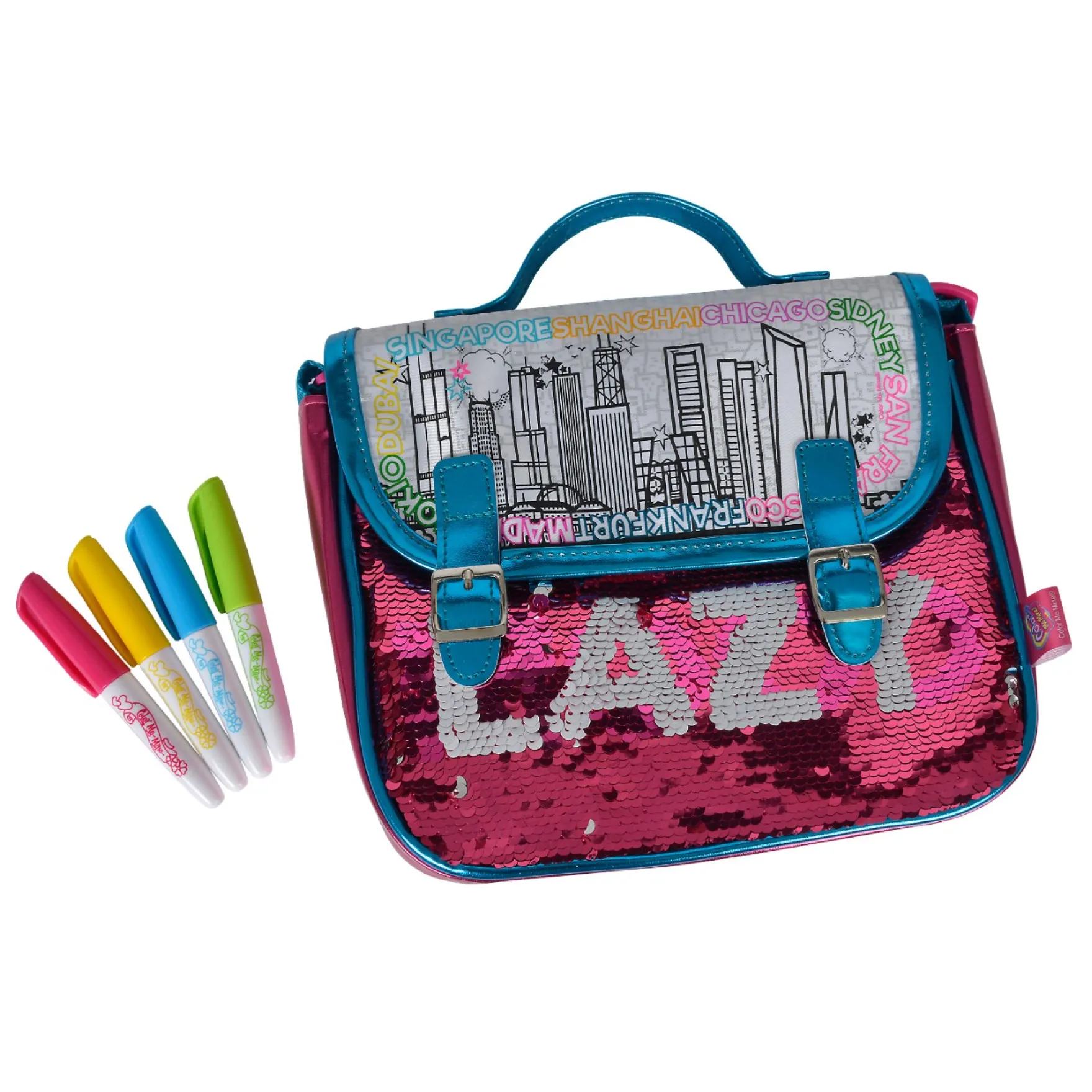 Color Me Mine Swap Briefcase + Markers