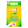 Crayola Krijtjes 12 Wit Stofvrij
