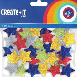 Creat-It Foam Sterrenmix Glitter 54 Stuks
