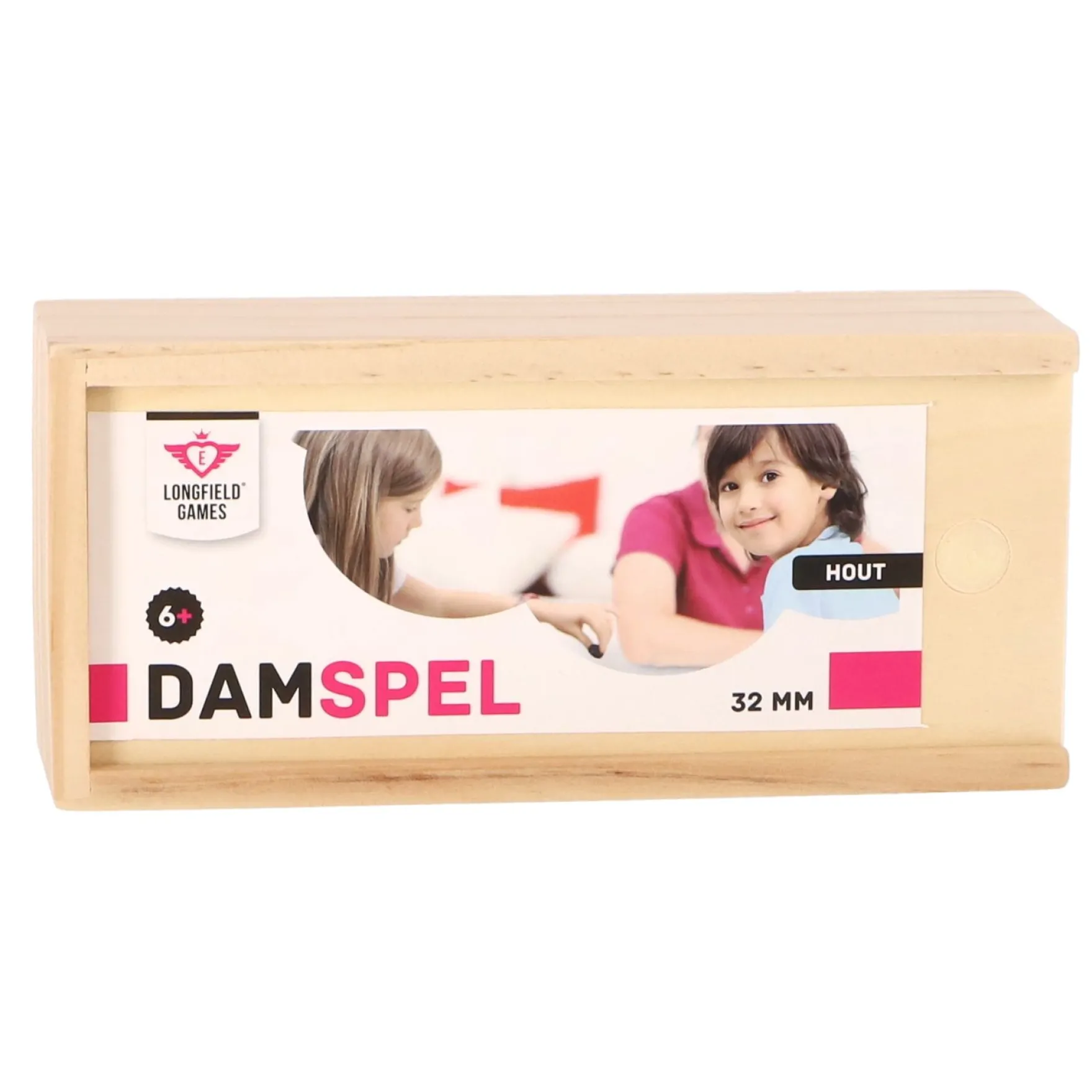 Damstenen In Houten Kistje 30mm