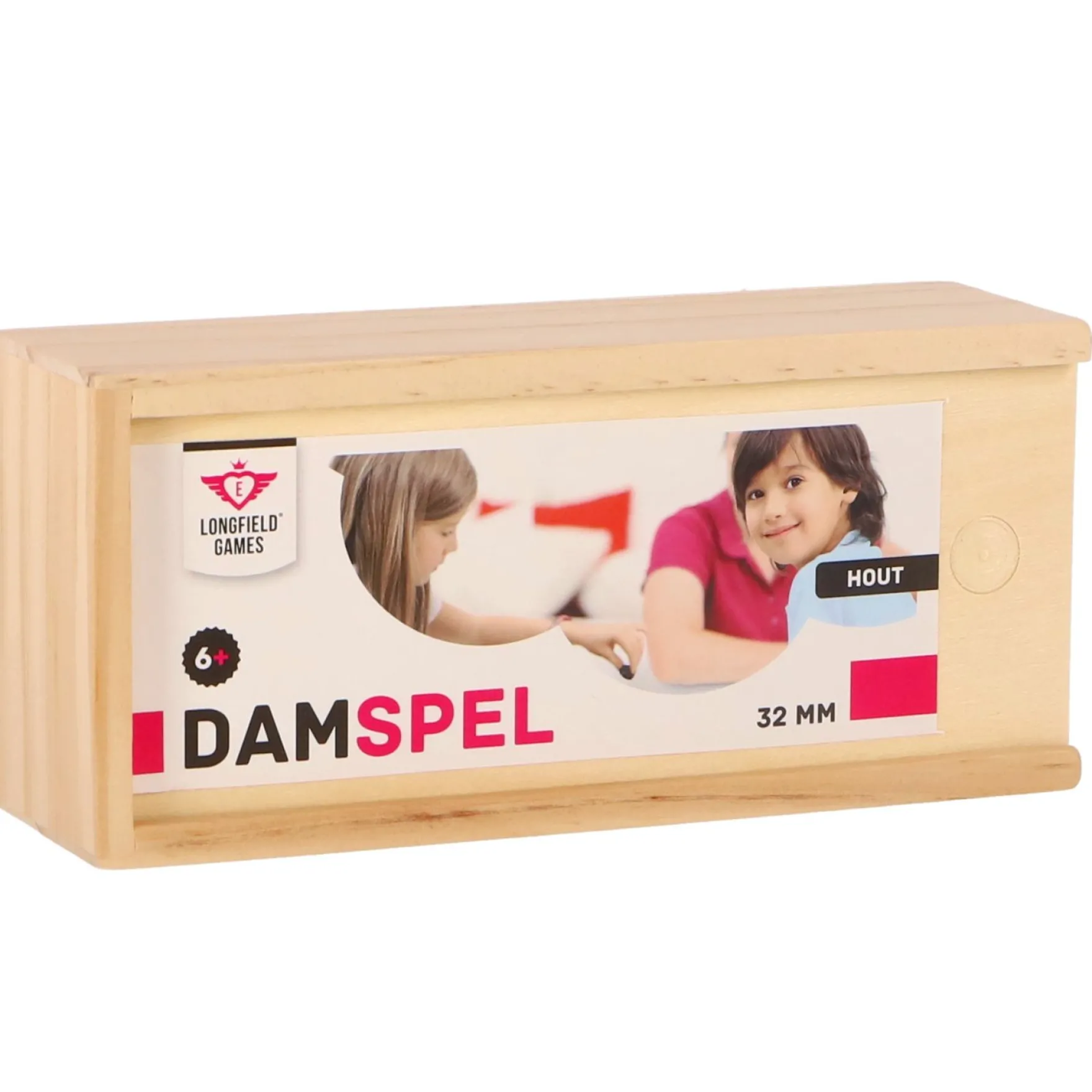 Damstenen In Houten Kistje 30mm