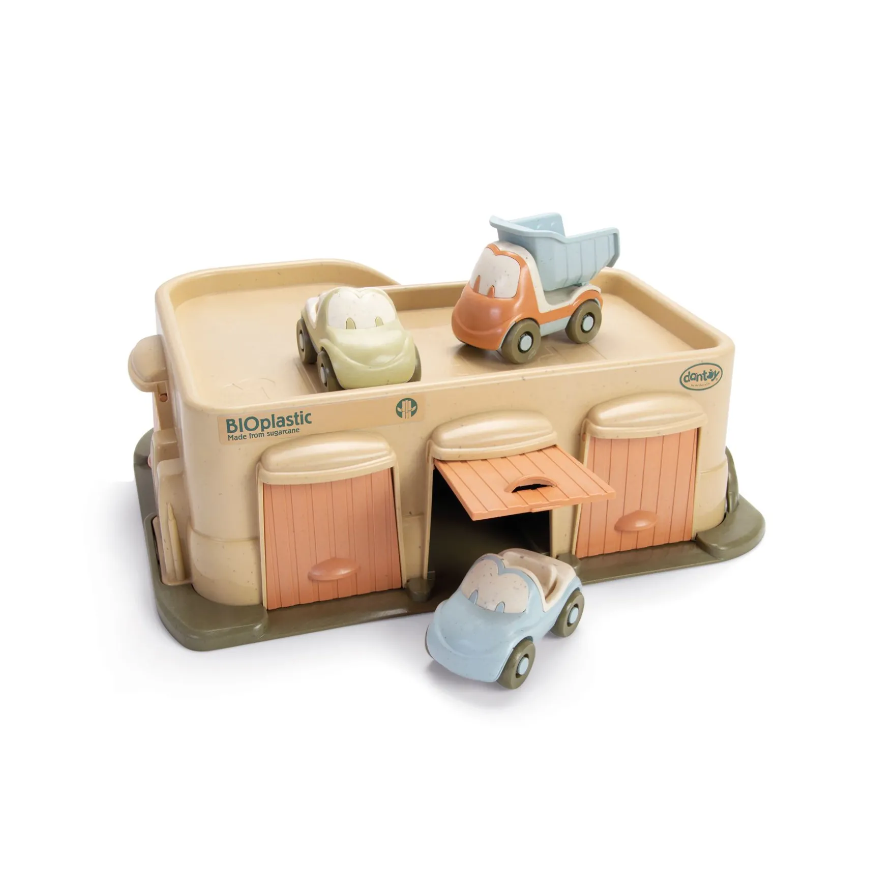 Dantoy garage met 3 auto's bio