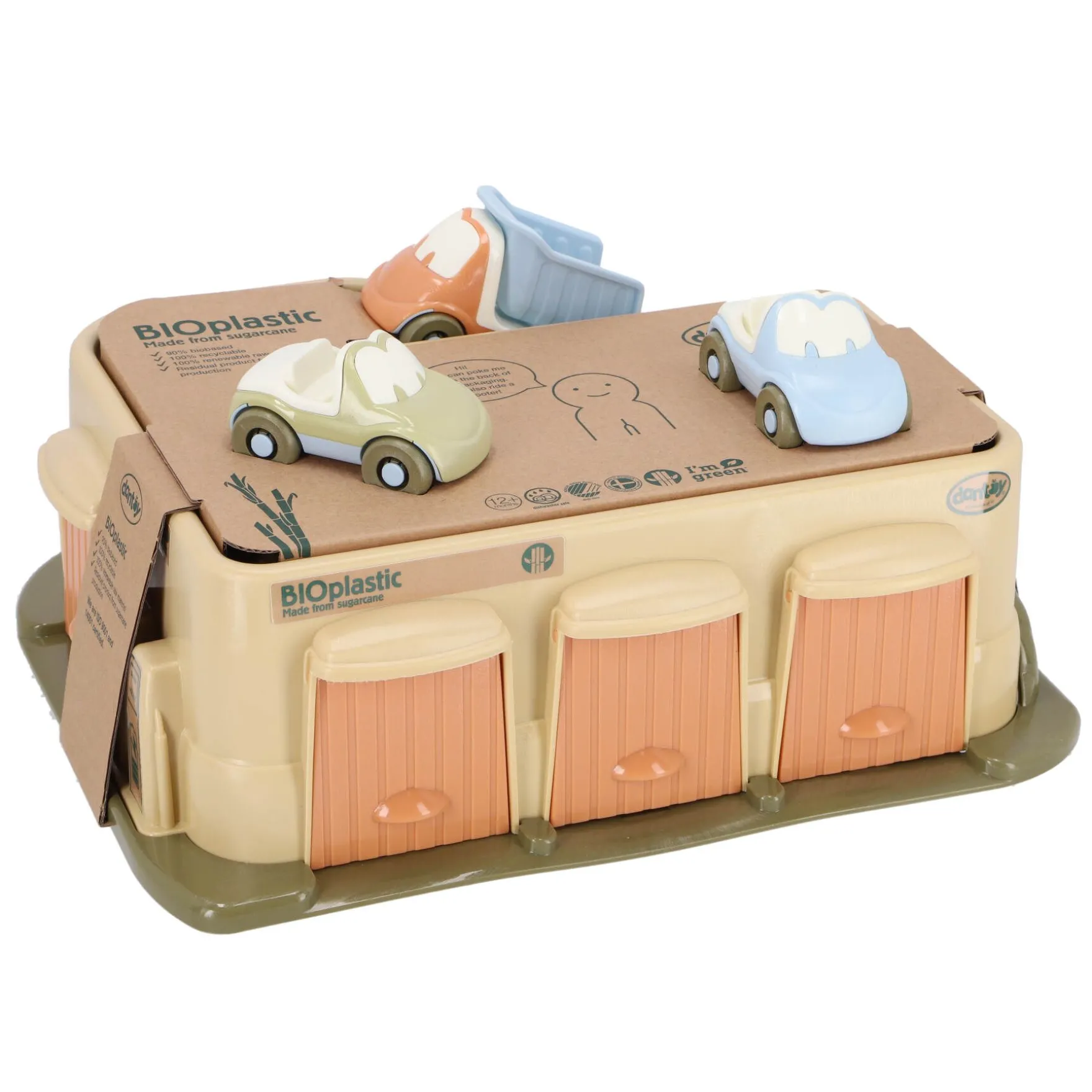 Dantoy garage met 3 auto's bio