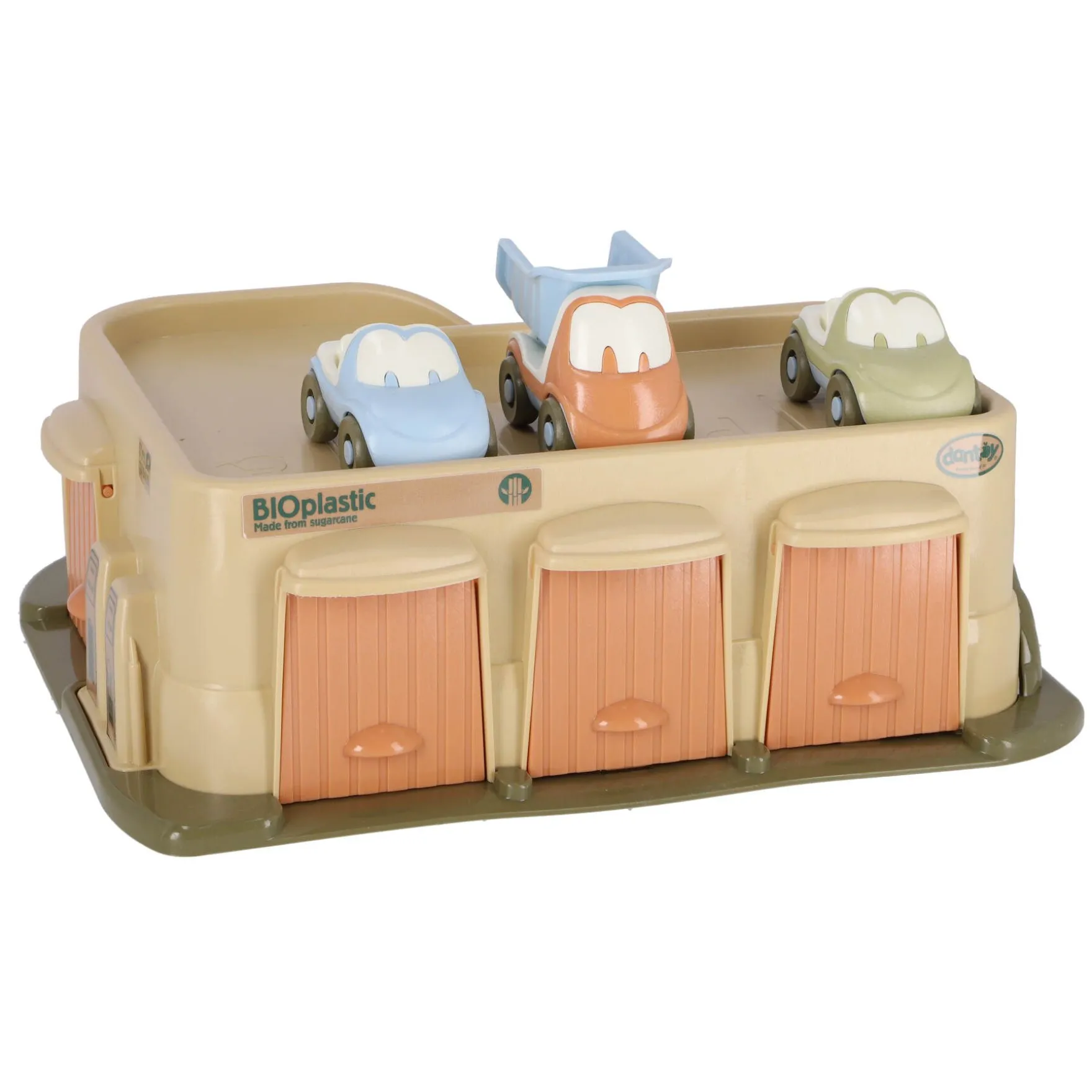 Dantoy garage met 3 auto's bio