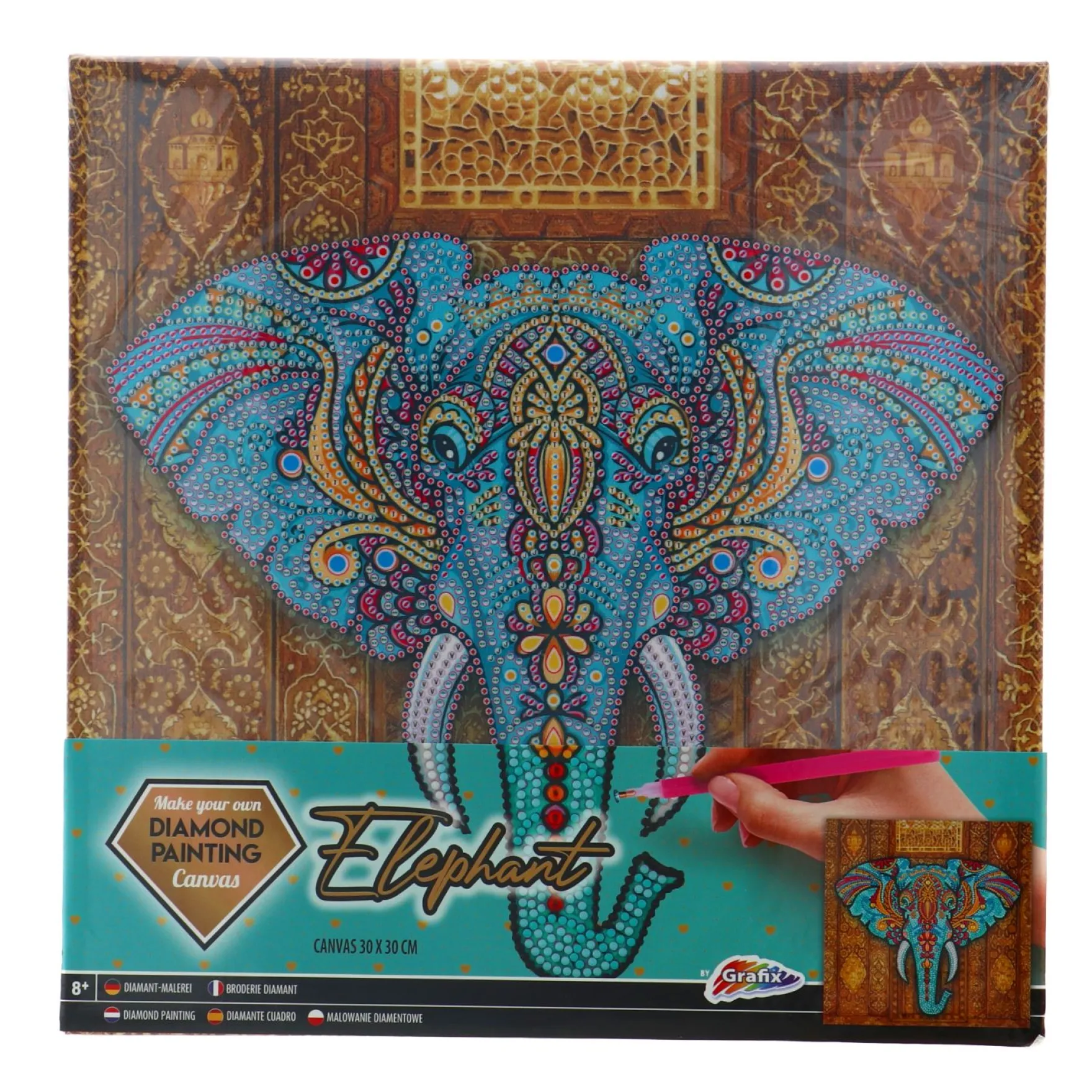 Diamond Painting Op Canvas 30x30 cm 3 assorti