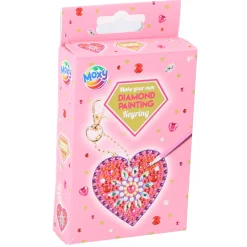 Diamond painting sleutelhanger hart 2 assorti