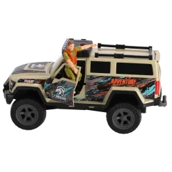 Dinobase Auto terreinwagen met dino en licht  en geluid