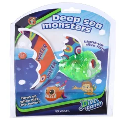 Duik vis met grote tanden en licht assorti