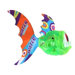 Duik vis met grote tanden en licht assorti