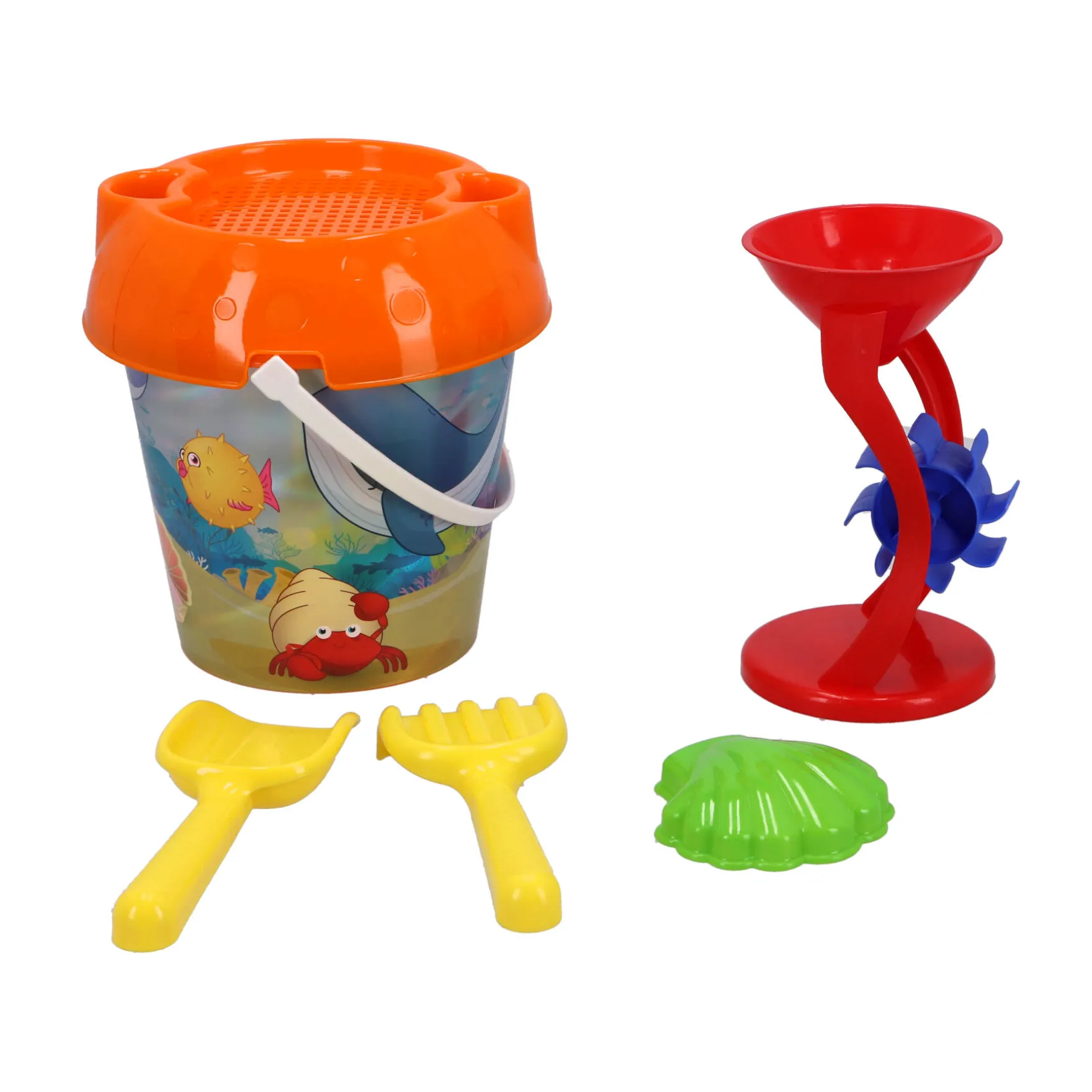 Emmerset oceaan luxe met zandmolen 5 delig 18 cm