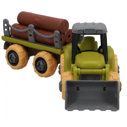 Farm tractor met aanhanger