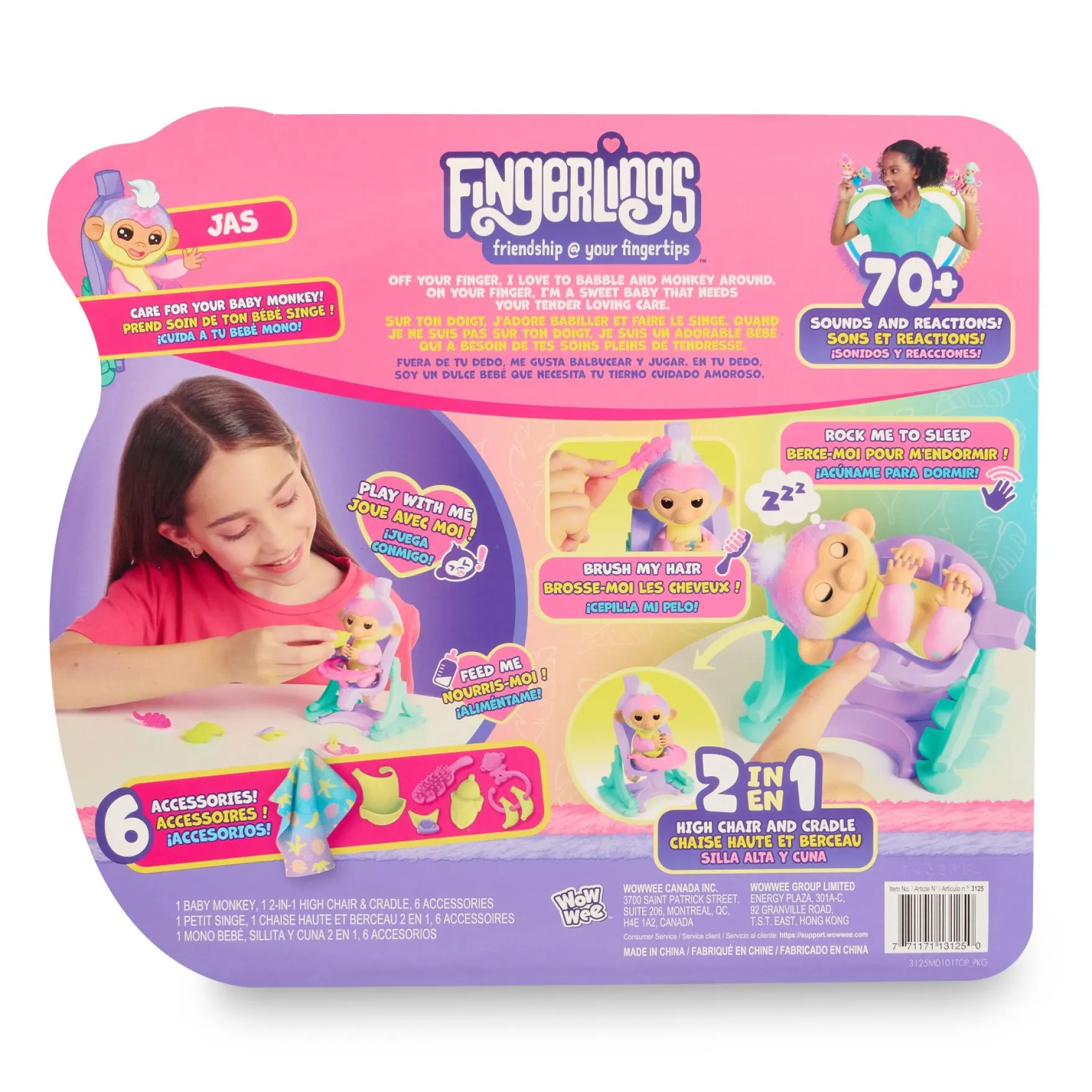Fingerlings 2.0 deluxe speelset Posie - roze