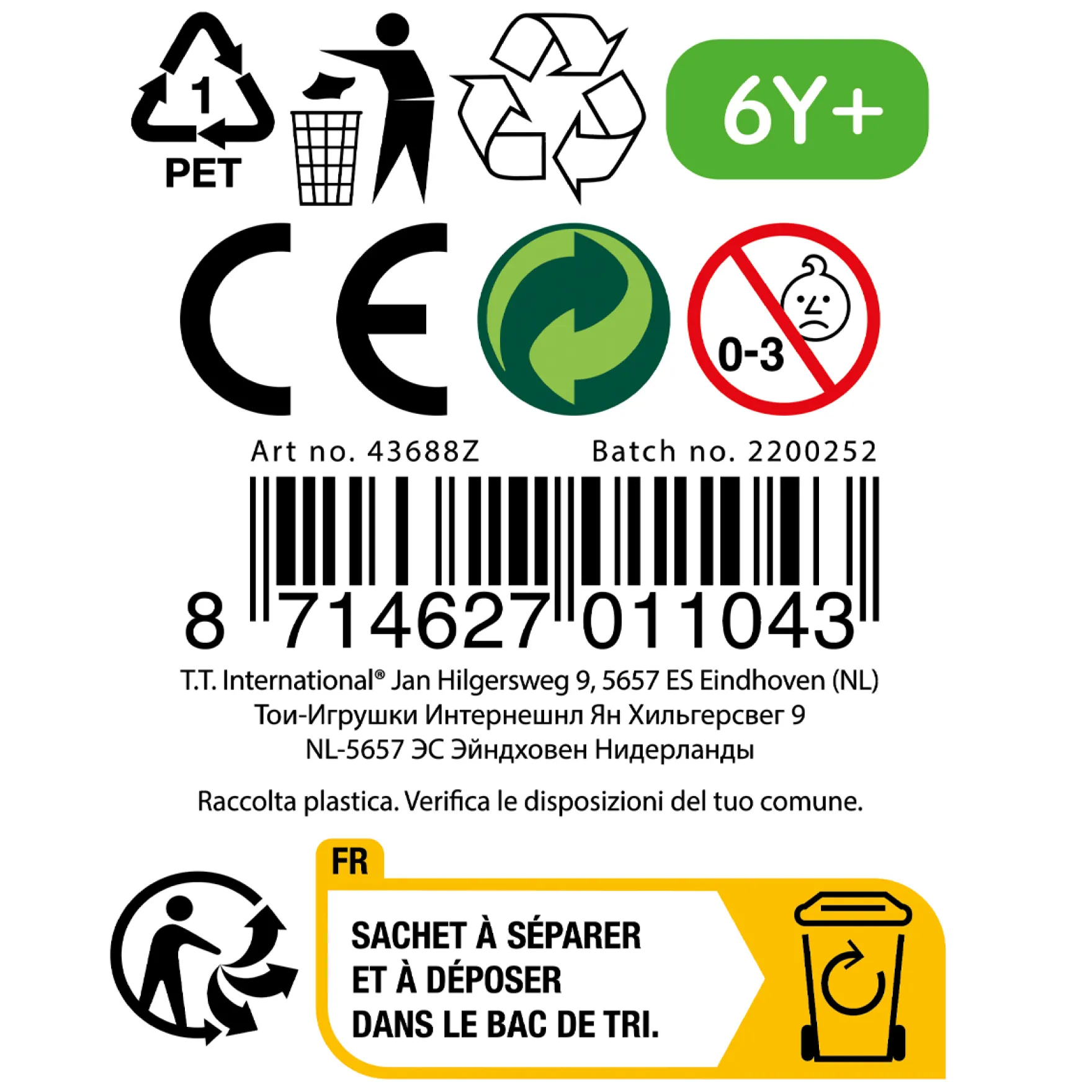 Foam vliegtuig met afschietpistool 4 assorti