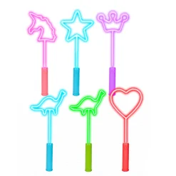 FUN figuurstick neon met licht 6 assorti