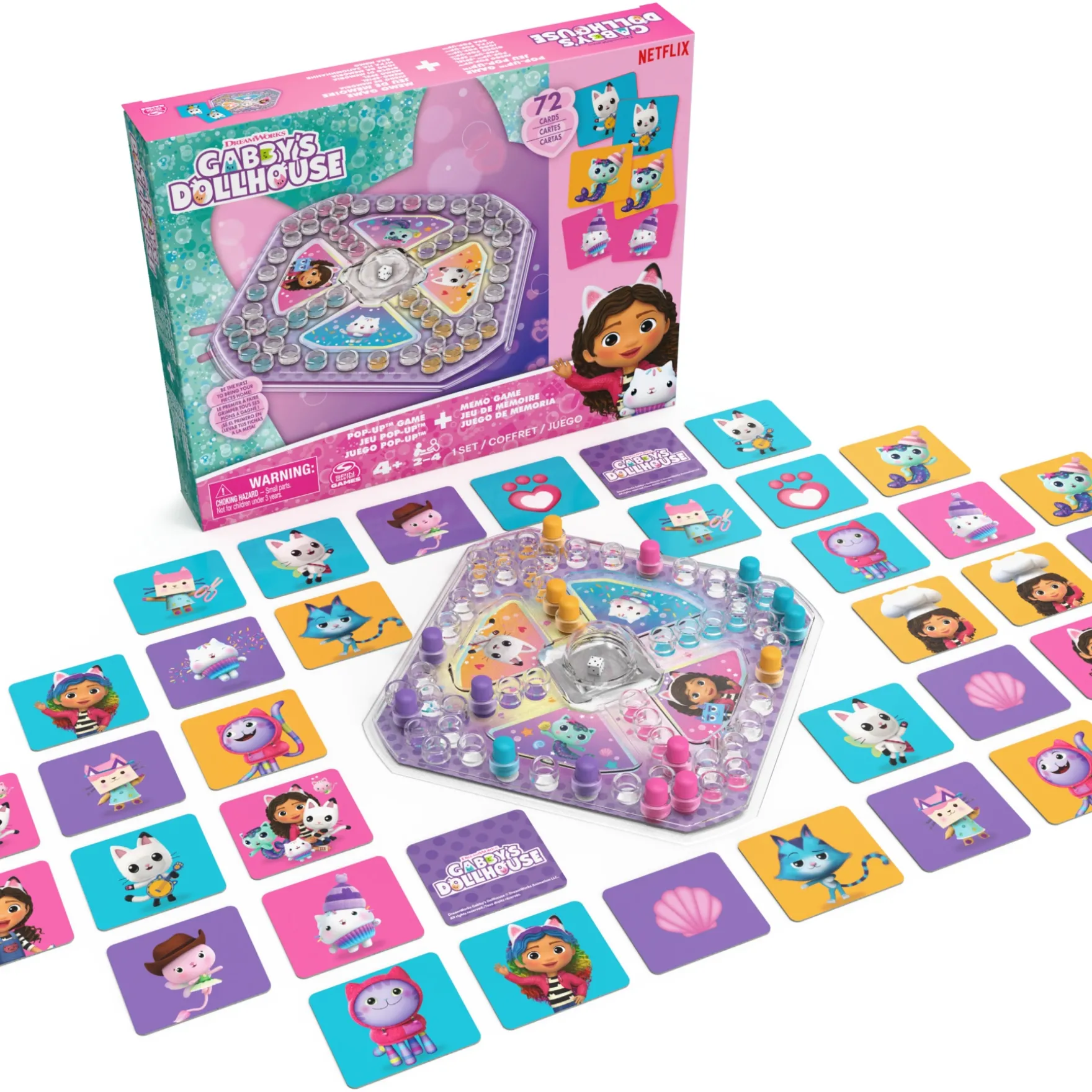 Gabby's Dollhouse 2 Pack Memo & Popup - Kinderspel