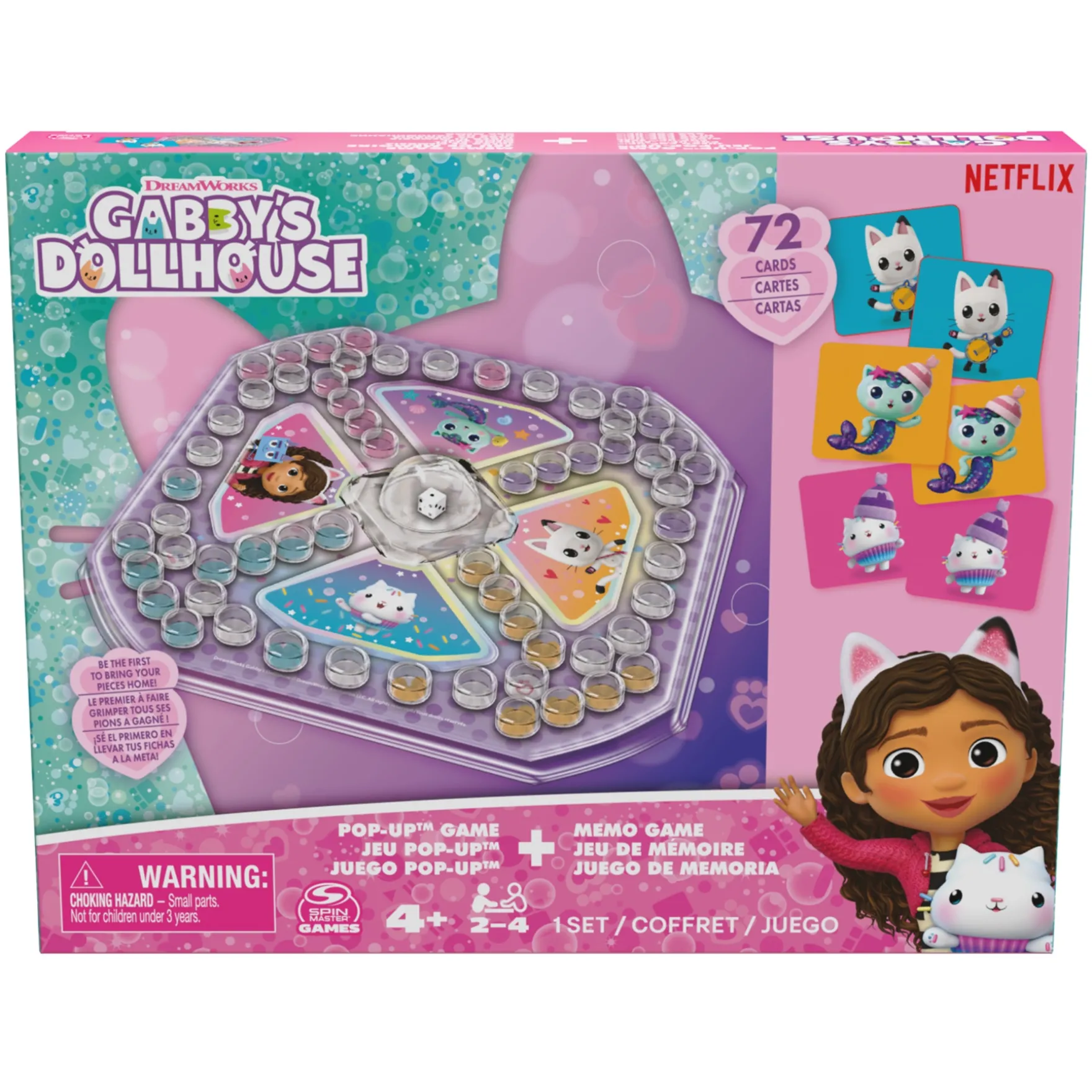 Gabby's Dollhouse 2 Pack Memo & Popup - Kinderspel