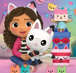 Gabby's Dollhouse puzzel 3 x 48 stukjes