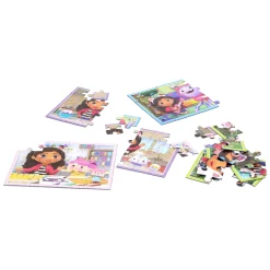 Gabby's Dollhouse Puzzel 4-in-1 (12, 16, 20, 24)