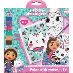 Gabby's Dollhouse schilderen met water