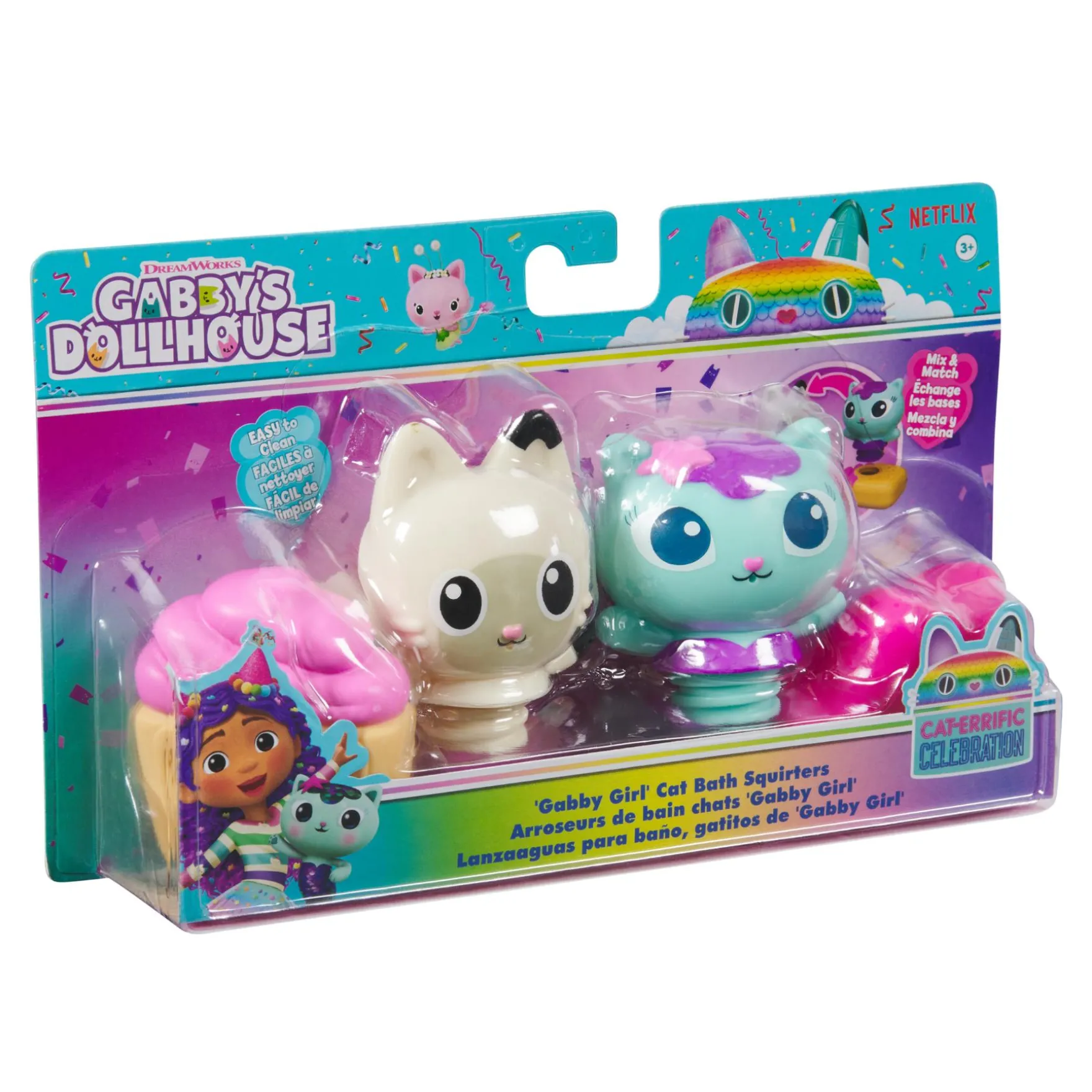 Gabby's Poppenhuis Pandy en Meerminkat Badspeeltjesset