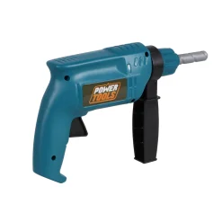 Gereedschap boor en veiligheidsbril