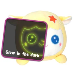Glow in the dark pluche dier XL 23 cm 6 assorti