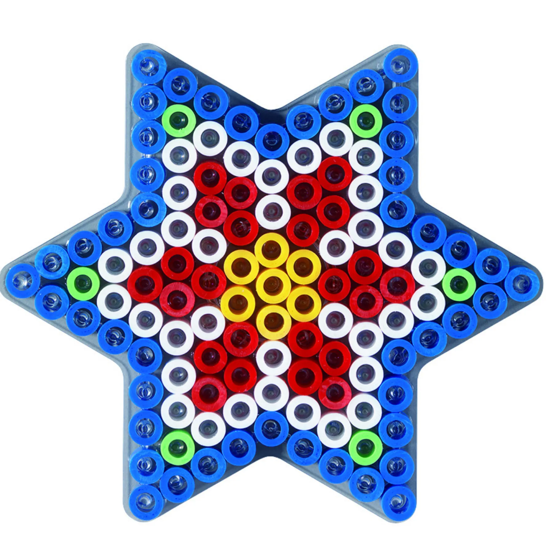 Hama Maxi Strijkkralen Grondplaat Ster Transparant